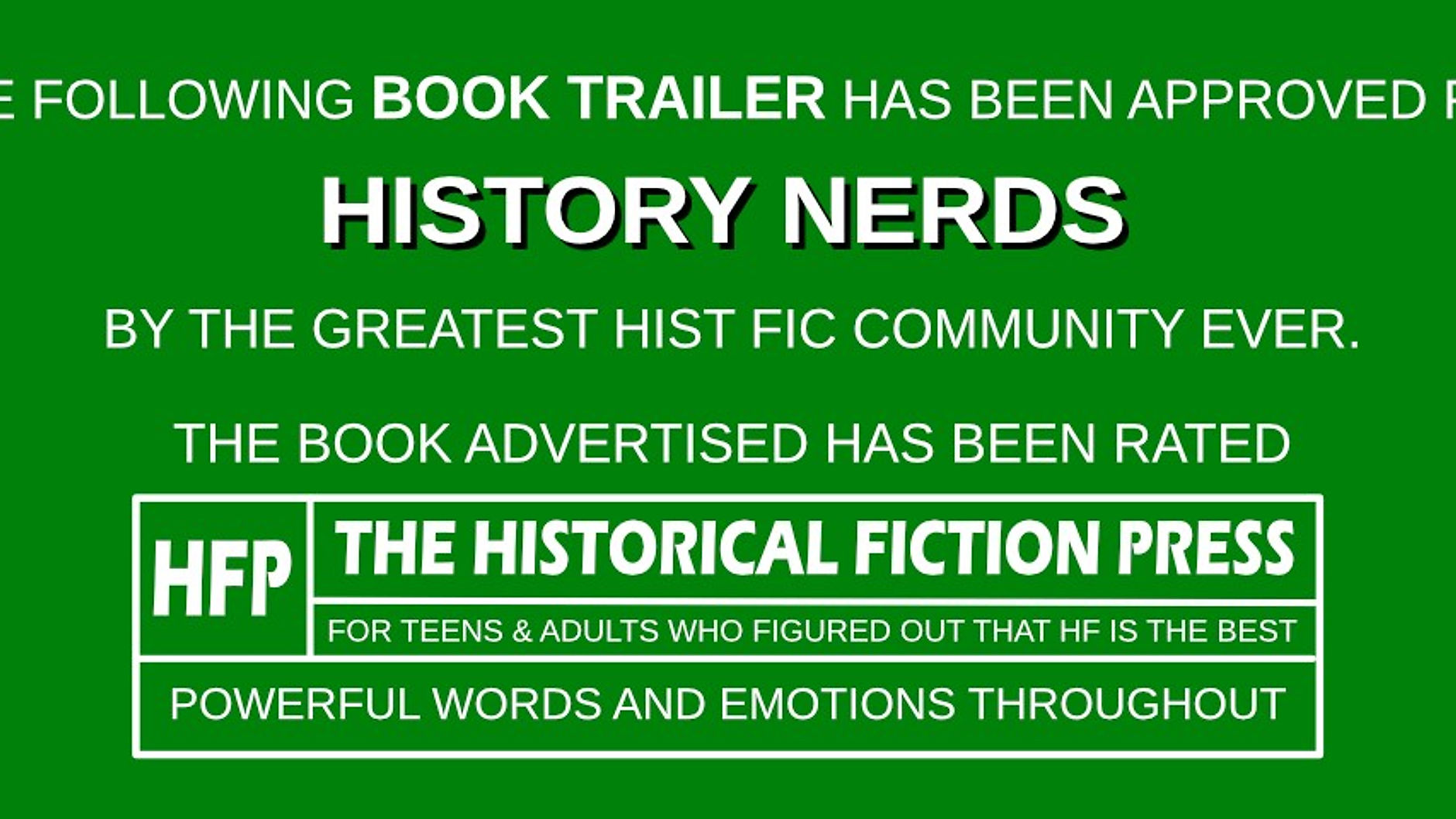 Historical Fiction Book Trailers